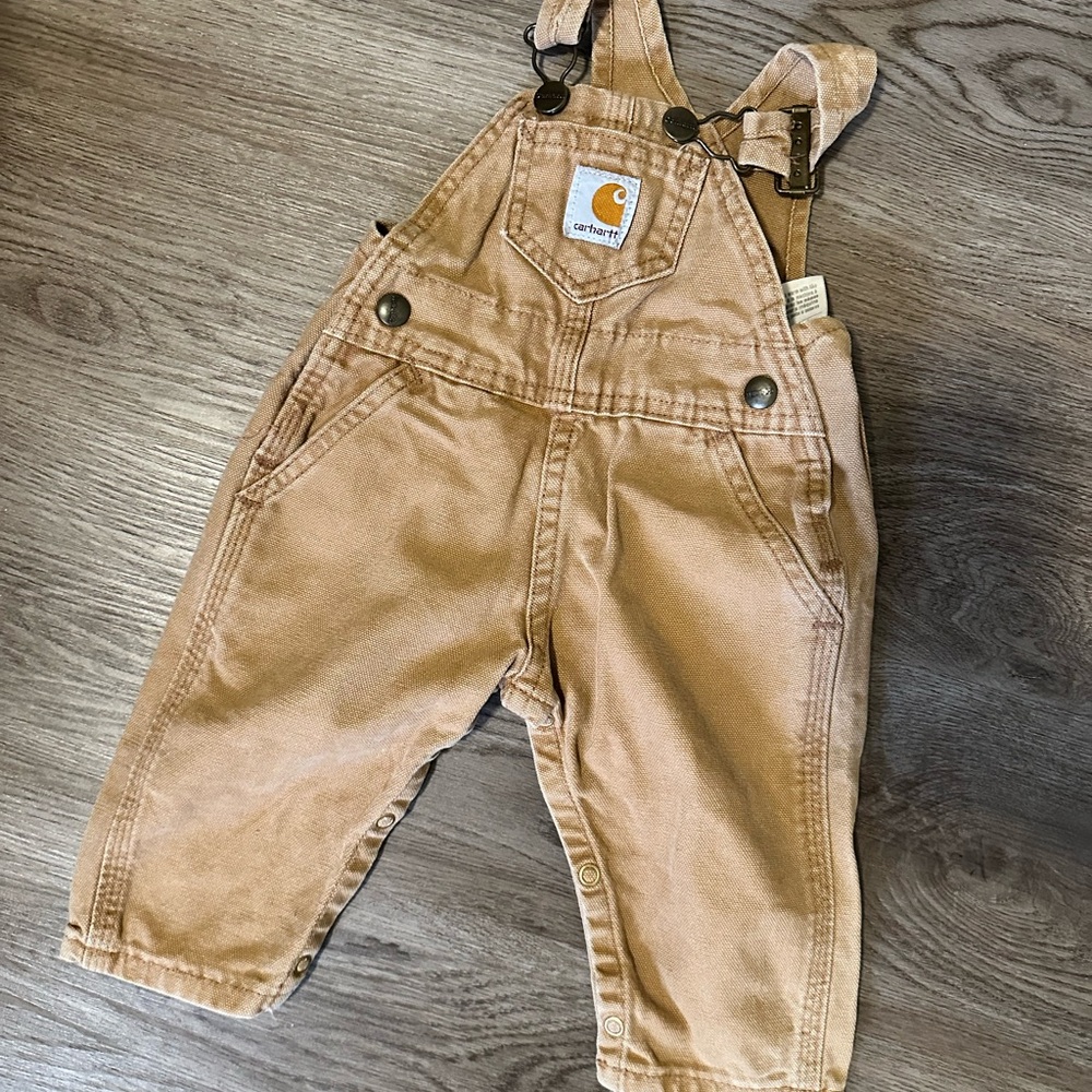 Carhartt Baby Overalls – 6 Months, Denim/Jean Material